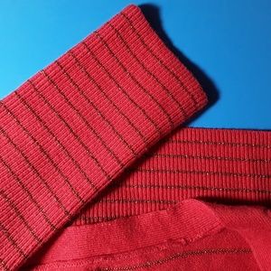 American Eagle Outfitters Tops - AEO Classic Red Metallic Cardigan American Eagle Outfitters Tops - AEO Classic Red Metallic Cardigan